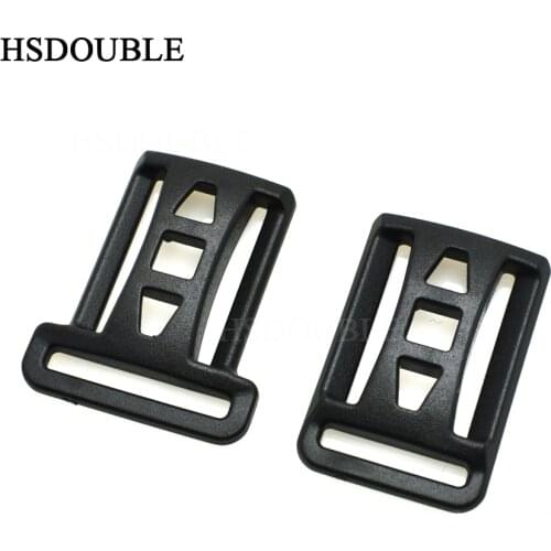 HSDOUBLE 20*25mm 25*25mm Double Multi-function Tri-Glide Slider Adjust Buckle Hardware for Outdoor Backpack Bags Webbing