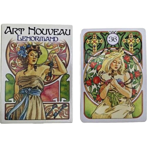 Tarot Card for Art Nouveau Lenormand Oracle Board Card Game The Modern Witch Tarot Deck Guidebook Card Table Card Game