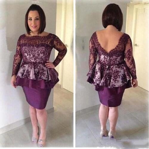 Lace Sheath Mother Of Bride Dresses Knee Length Short Formal Mother of the Groom Gowns