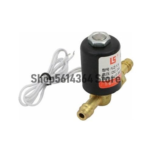 DC 24V 0-0.8MPa Brass Connector 2 Way Welding Machines Solenoid Valve