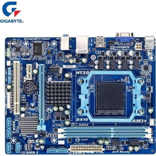 Gigabyte GA-78LMT-S2 Motherboard For AMD 760G DDR3 USB2.0 16G Socket AM3+/AM3 78LMT S2 Desktop Mainboard Systemboard Used