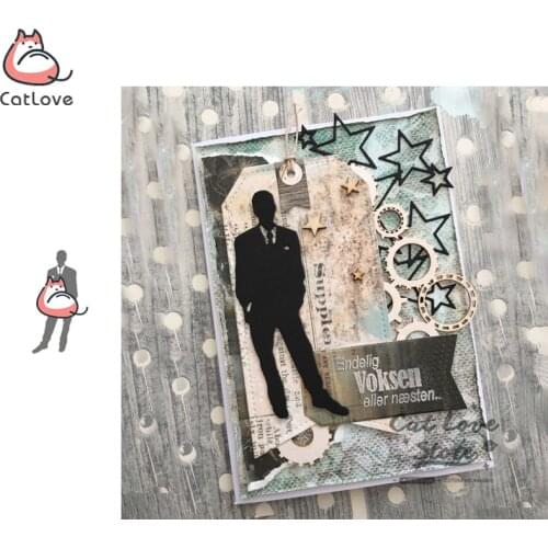 Man Character Metal Cutting Dies Scrapbooking Stencil Die Cuts Card Making DIY Decorative Craft Embossing New Dies For 2019