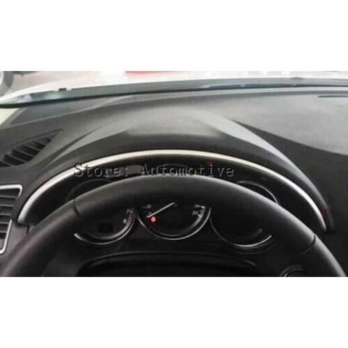 FITFOR MAZDA CX-5 2012 2013 2014 2015 2016 CHROME INTERIOR INSTRUMENT DASHBOARD PANEL TRIM COVER BEZEL STRIP MOLDING GARNISH