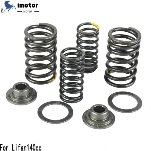 Motorcycle Valve Comp Springs Retainer Seat Assy For Lifan LF 125 140 150 cc Horizontal Engines Dirt Pit Bike Atv Quad