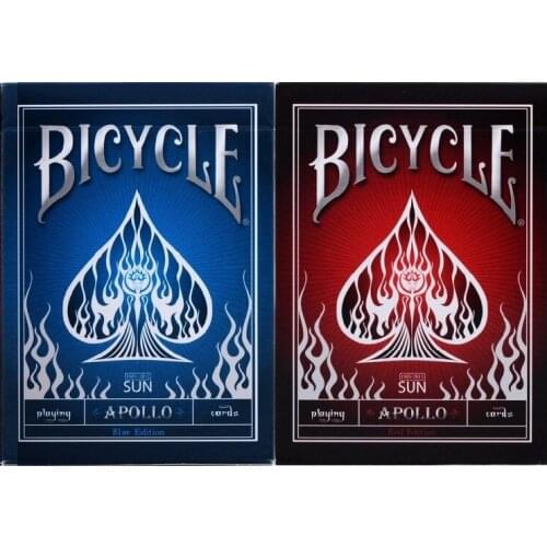 Bicycle Apollo Playing Cards Blue/Red Deck Poker Size USPCC Limited Edition Deck Magic Card Games Magic Tricks Props