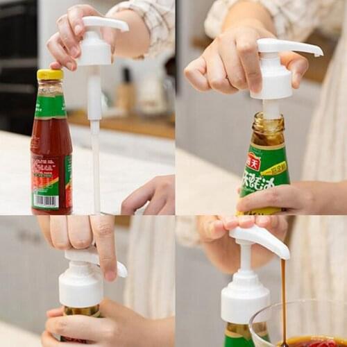 Syrup Bottle Nozzle Pressure Oil Sprayer Household Oyster Sauce Plastic Pump Push-type Tools Kitchen Accessories Supplies