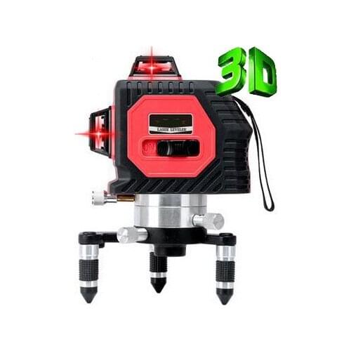 High Quality 12Line 3D laser level 360 Vertical And Horizontal 3D Laser Level Self-leveling Cross Line Red Beam