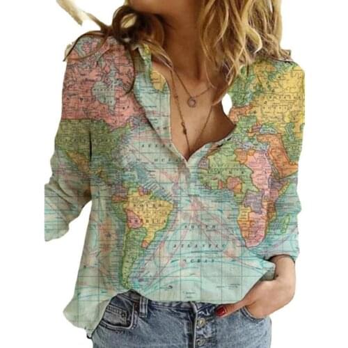 Want Move Womens Chiffon Blouses