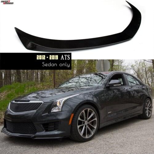 Real Carbon Fiber Rear Boot Spoiler for Cadillac 2012 - 2019 4-Door Sedan, UV Cut, Fitment Guaranteed