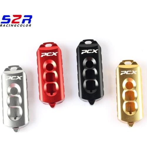 S2R Motorcycle Scooter Key Holder Protector Button Cover Protect for Honda PCX125 SH PCX 125 150 Remote Key Keychain Cover Case