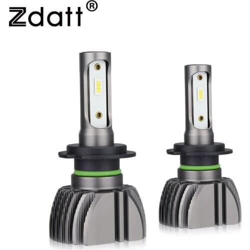 Zdatt H7 LED Canbus H4 Led Lamps H11 H8 H9 9005 9006 Fanless Car Headlights 8000LM 80W 12V LED 24V 6000K CSP Auto HB3 HB4 LED