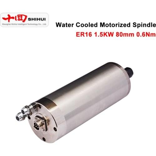 1.5KW ER16 Water Cooled Motorized Spindle 80mm 220V 0.6Nm 24000rpm For CNC Kit Engraving Machine Tool Woodworking Advertisement