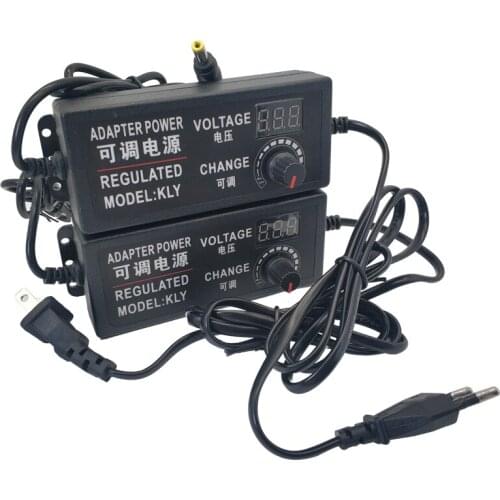 1pc Adjustable Power Supply 3V 5V 6V 9V 12V 15V 24V 1A 2A 3A 5A Led Power Supply Adapter AC 220V To 12V DC Lighting Transformers