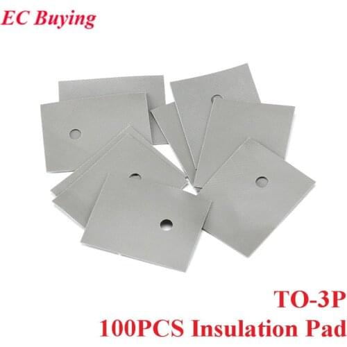 100PCS TO-3P Insulation Pad Silicone Heatsink Shim Transistor Silicone Insulation Film