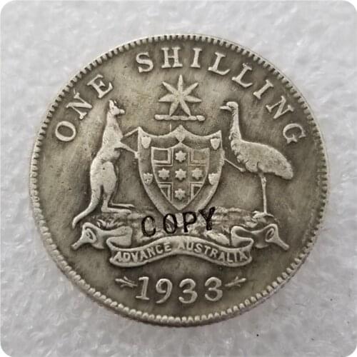 1933 AUSTRALIAN ONE SHILLING COPY COIN