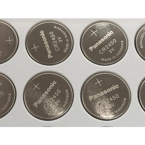 20pcs/lot New Battery For Panasonic CR2450 3V CR 2450 Lithium Button Cell Battery Coin Batteries For Watches,clocks,hearing aids
