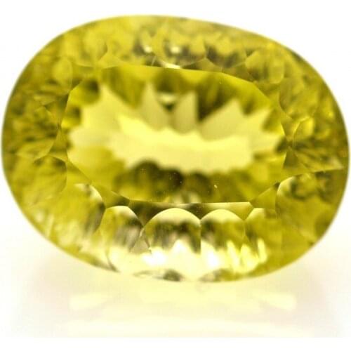 21.91ct Lemon Quartz Oval Cut