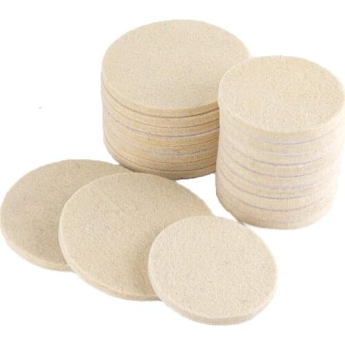 4/5inch Wool Wheel Polishing Disc Wool Flock Pad Grinding Buffing Wool Felt Wheel Glass Flocking Polisher Pad