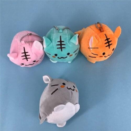 1piece color random, Little 10CM Cat Plush Stuffed Toy , Party Gift Plush keychain doll