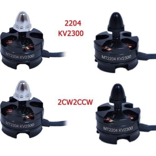 4Pcs Small Brushless Motor MT2204 2204 2300KV CW / CCW For Mini 200 210 230 250 MM Quadcopter