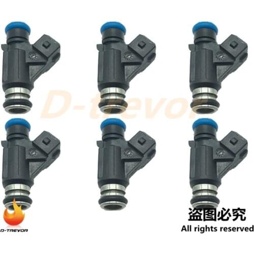 6Pcs 25335288 Fuel Injector Nozzle for 2002-2006 Mercury 40HP-60HP Outboard 2-Stroke Original
