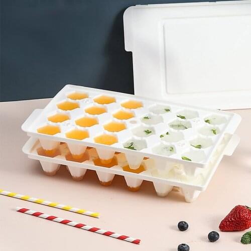 77 Grids Ice Cube Tray Summer Ice Cube Maker Mold With Cover For Ice Cream Chocolate Mold Party Whiskey Cocktail Kitchen Tools
