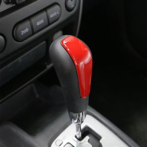 ABS 1Pcs/set Interior Car Gear Shift Knob Transfer Handle Cover Tirm Decorative Styling Fit For Jimny 2007-2015