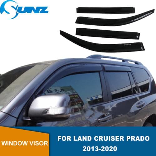 Side Window Deflectors For Toyota Land Cruiser Prado 2013 2014 2015 2016 Wind Shields Window Visor Sun Rain Deflector Guards UNZ