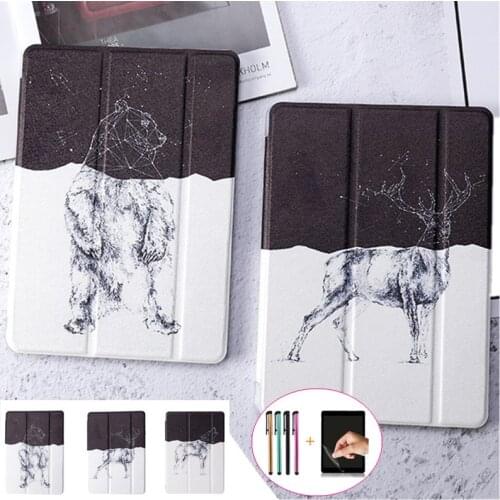 Fashion Bear Case for iPad Air 2019 Pro 10.5 Silicone Stand Smart Cover for iPad Air 1 2 3 Mini12345 for iPad 9.7 2018 2017