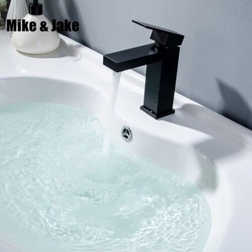 Black basin faucet bathroom single handle water tap black sink tap cold and hot mixer tap basin mixer CUPC proved tap MJ1105