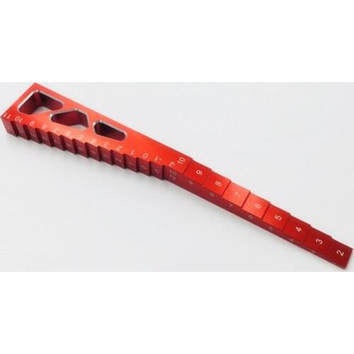 CNC machining vehicle height measuring ruler for RC Toy model car