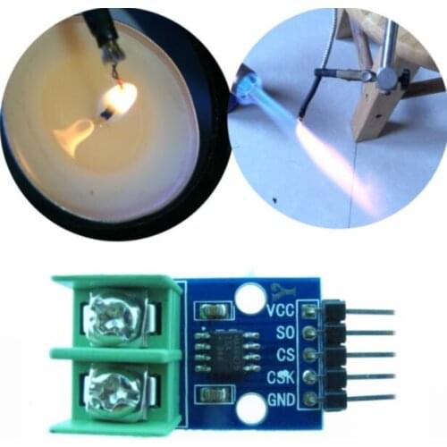 MAX6675 Type K Thermocouple Temperature Sensor / High Temperature 0-800 Degrees / Temperature Module