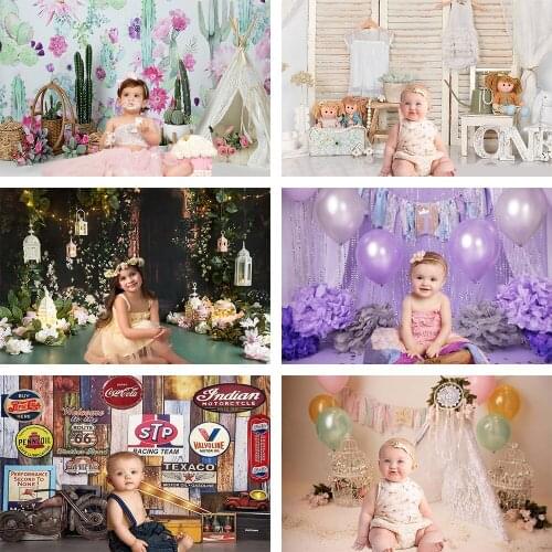 Mehofond 1st Birthday Photography Background Girls Boys Cake Smash Newborn Baby Shower Portrait Photo Studio Backdrop Photophone