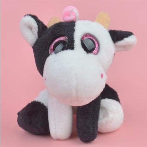10cm Big Eyes Cow Plush Toy, Baby Animals Gift Kids Soft Stuffed Toy