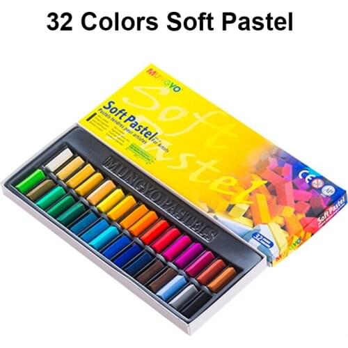 Square Chalks Brilliant Assorted Colors Non Toxic Soft Pastel Set