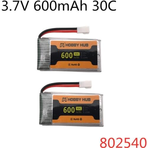 3.7V 600mAh Lipo Battery 802540 For Syma X5C M68 CX-30 RC Quadcopter Drone 3.7V 600mAh lithium battery