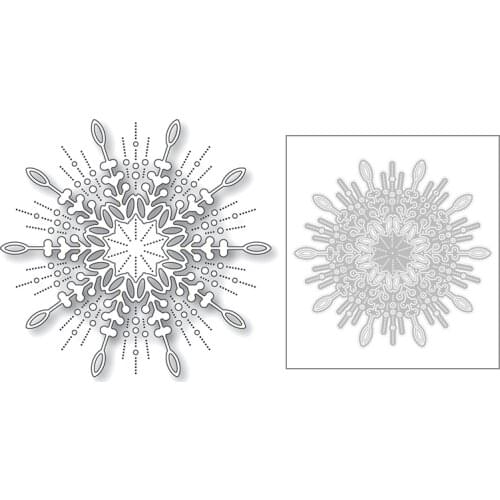 2020 New Winter Christmas Snowflake and Fireworks Embossing Metal Cutting Dies For Making Greeting Card Scrapbooking No Stamps