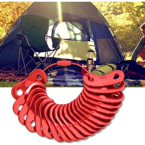 20Pcs Tent Rope Tensioners Anti-slip Heavy-duty Camping Accessories Camping Outdoor Adventure Tent Rope Adjuster Buckle for Outd