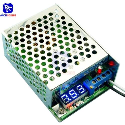 Diymore DC-DC 3.5 -30V to 0.8 -29V Step Down Buck Converter Power Supply Module Adjustable LED Voltmeter with Aluminum Case