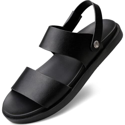 Mens Fashion Sandals Casual Summer Mens Shoes Non Slip Flat Slippers Outdoor Beach Shoes for Men