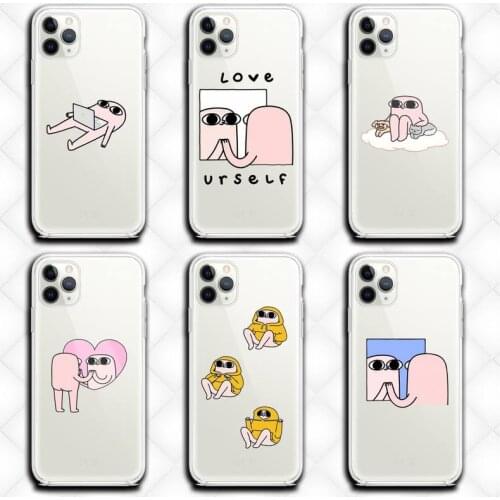 Cartoon Funny big eyes ketnipz Phone Cases Clear for iphone 12 11 Pro max mini XS 8 7 6 6S Plus X 5S SE 2020 XR cover
