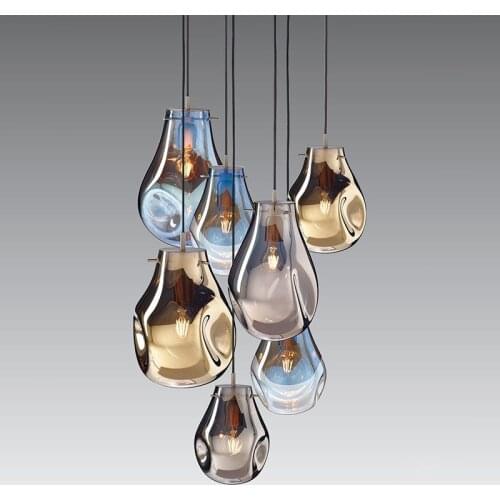 Modern LED Glass Pendant Lights Dining Room Light Fixture Kitchen Bedroom Restaurant Cafe Lighting Indoor Lights Home Decoration