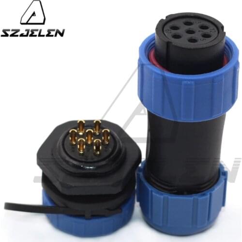 SP2110/SY2112, IP68 waterproof connector Automotive 7 pin male plug female socket LED power cable wire connector