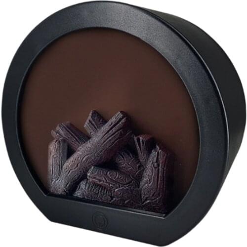 Flickering Flame Effect LED Light Table Bedside Night Lamp Living Room Decor