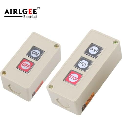 TPB-2 TPB-3 ON-OFF Push Button Switch 2 Position 3 Position 3A 250VAC Momentary / Reset With Protective BoxControl Starter