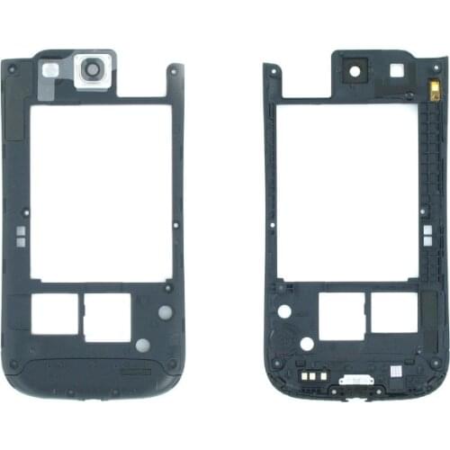 For Samsung Galaxy S3 4G LTE GT-I9305 White/Black Color Rear Back Housing Frame Plate Middle Cover