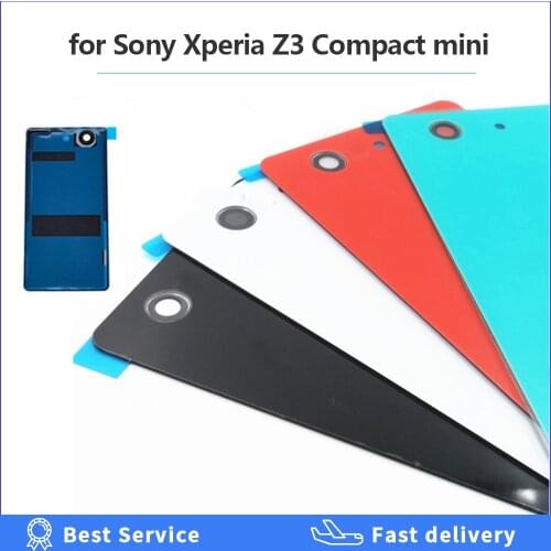 Rear Glass Cover Housing Battery Door for Sony Xperia Z3 Compact z3 mini D5803 D5833 M55W Back Door Case Cover for Sony z3mini