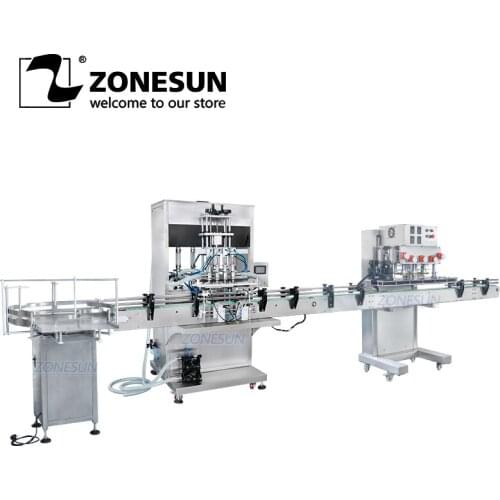 ZONESUN ZS-FAL180P5 Essential Oil Automatic Water Bottle Filling And Capping Machine For Small Bottle