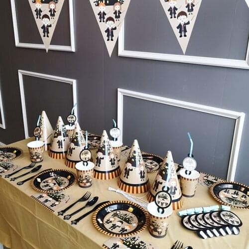 1Set Graduation Balloons Tableware 2021 Graduation Party Decorations Congrats Grad Paper Garland Banner Class of 2021