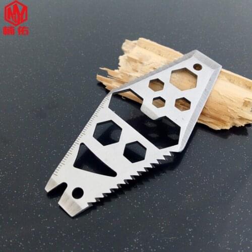 1PC EDC Portable Pocket Tool Opener Saw Hex Wrench Scraper Key Ring Kit Keychain Pendant Multifunction Outdoor Camping Equipment